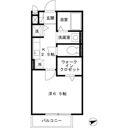 ルピナスA棟の物件間取画像